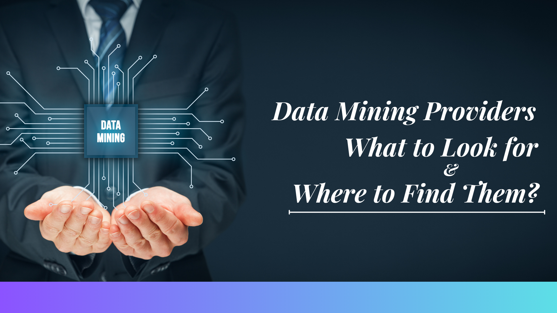 Data Mining Providers: What to Look for and Where to Find Them?